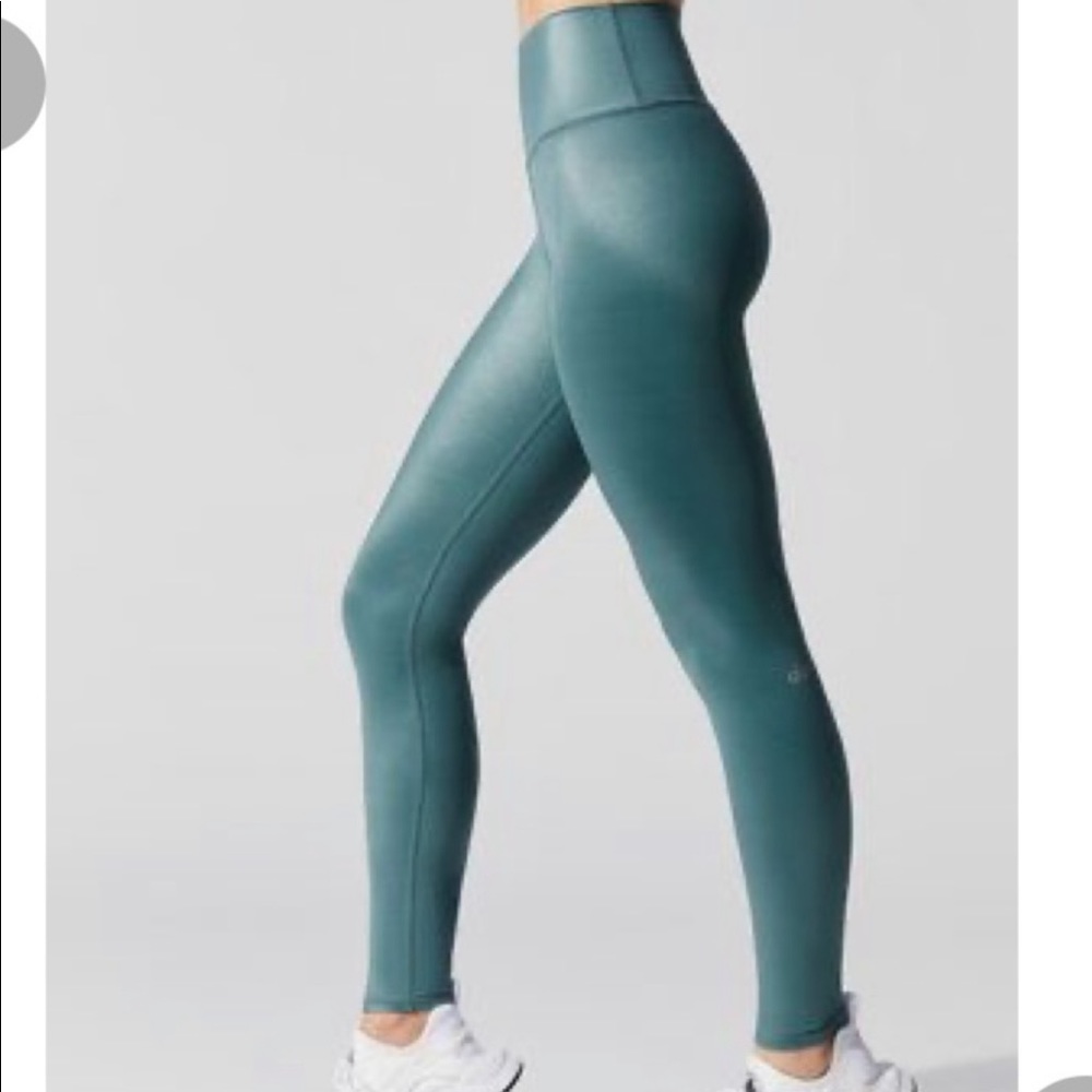 Alo High Waist Shine Leggings Size Medium